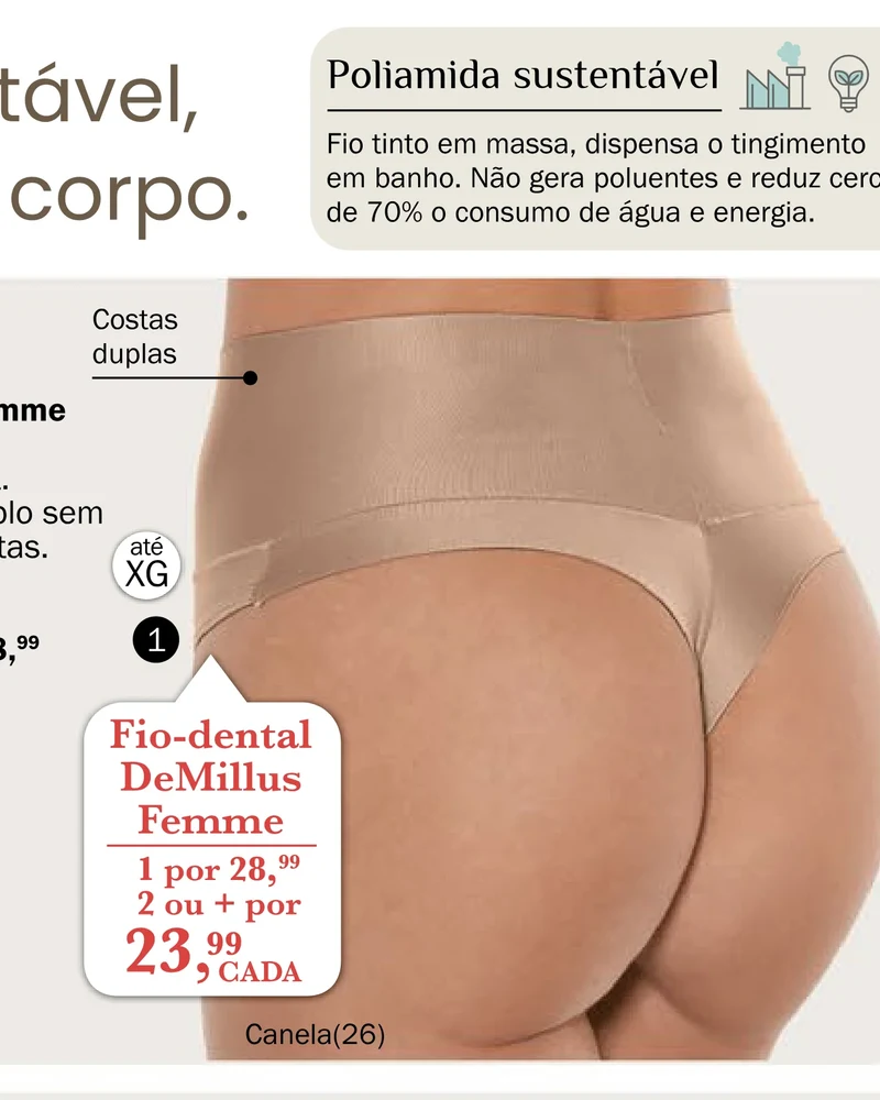 Fio-dental DeMillus Femme