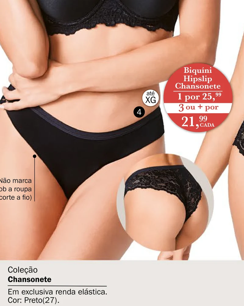 Biquíni Hipslip Chansonete