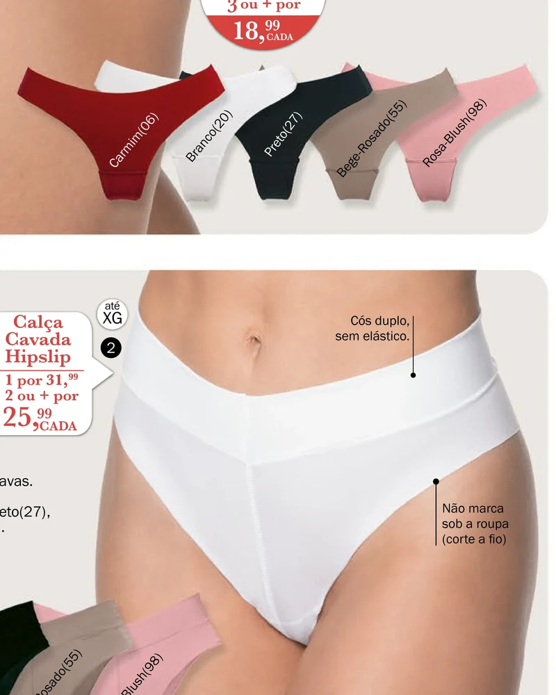 Calça Cavada Hipslip