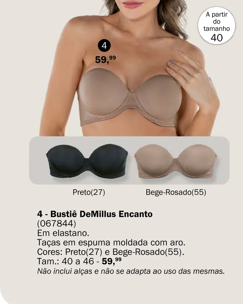 Bustiê DeMillus Encanto