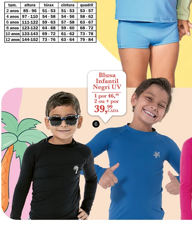 Blusa Infantil Negri UV
