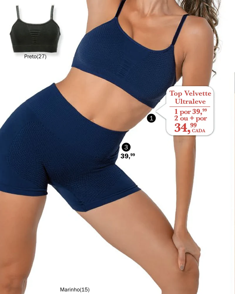 Short Velvette Ultraleve