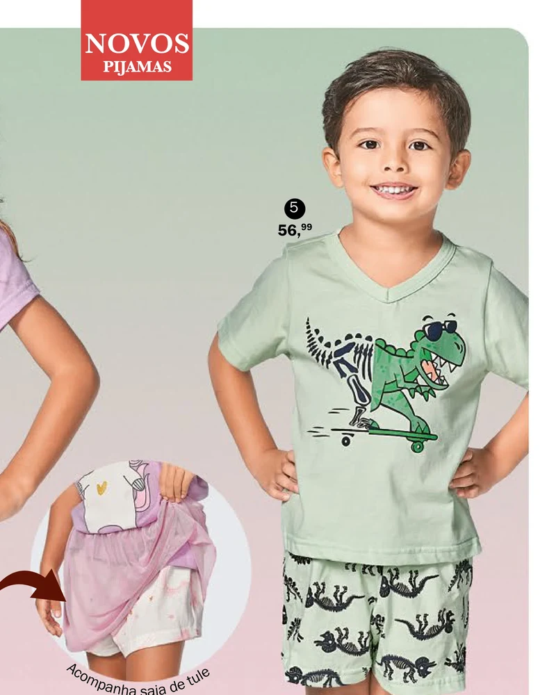 Pijama Kid Dinossauro